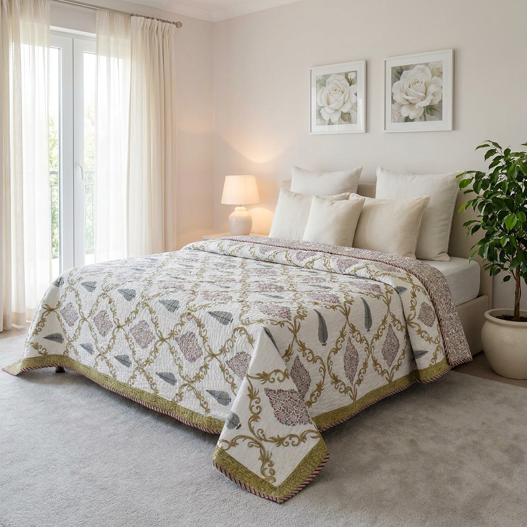Quilted Bedspread King Size 263012