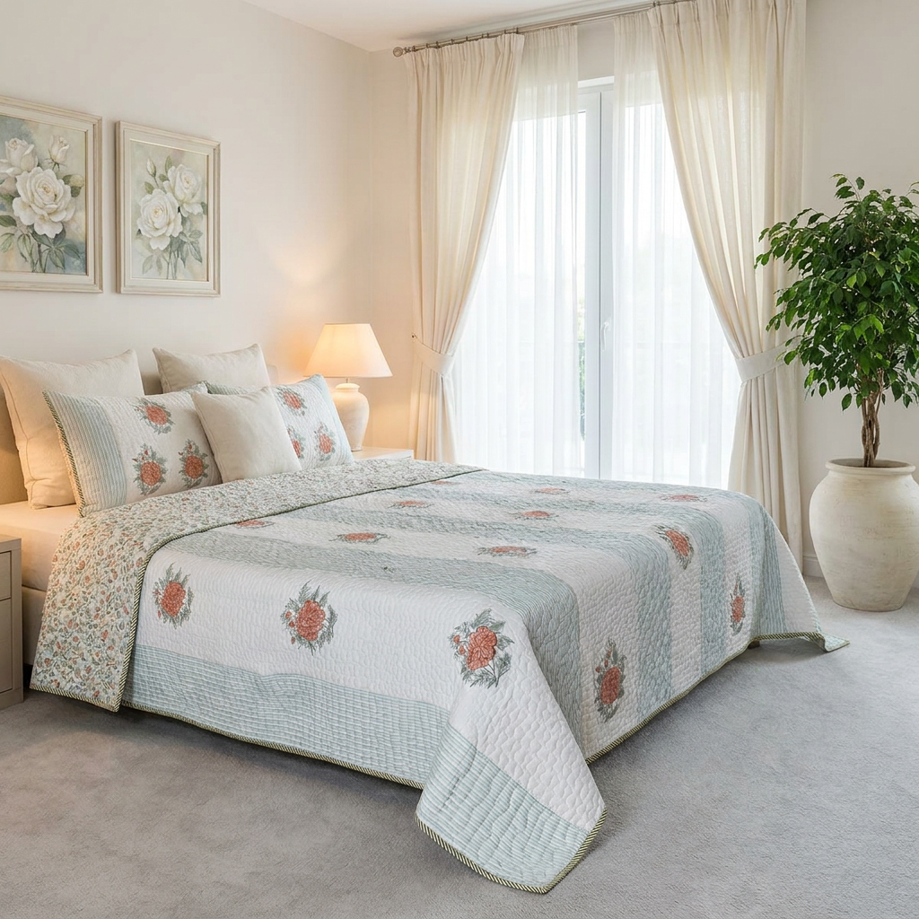 Quilted Bedspread King Size 263013