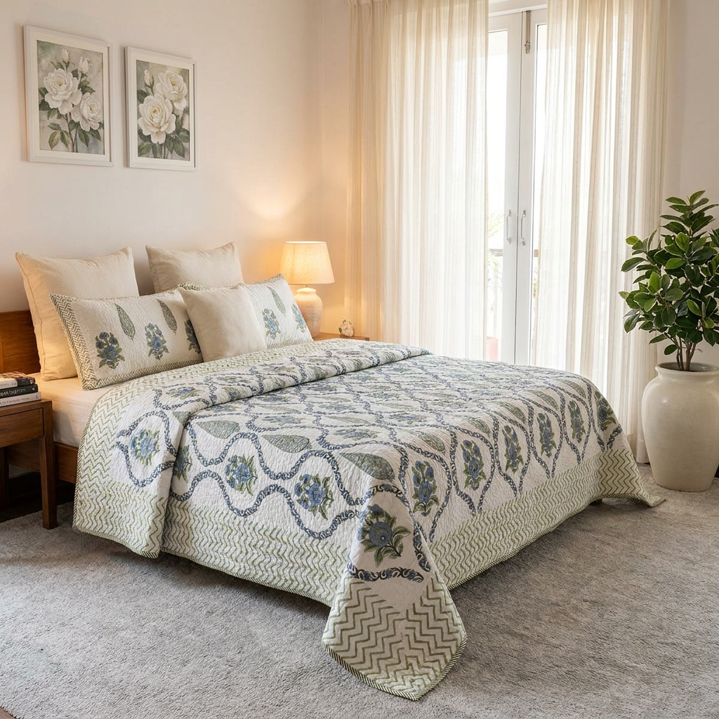 Quilted Bedspread King Size 263017