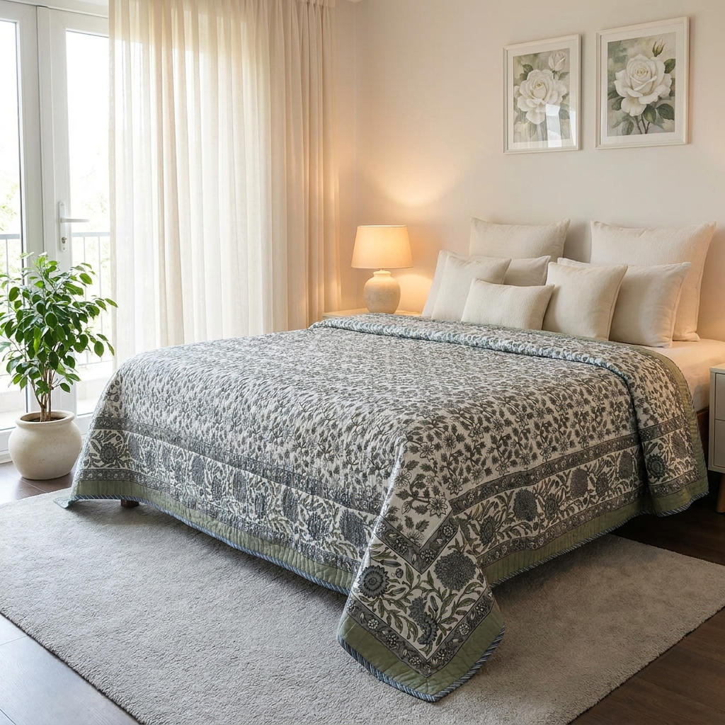 Quilted Bedspread King Size 263018