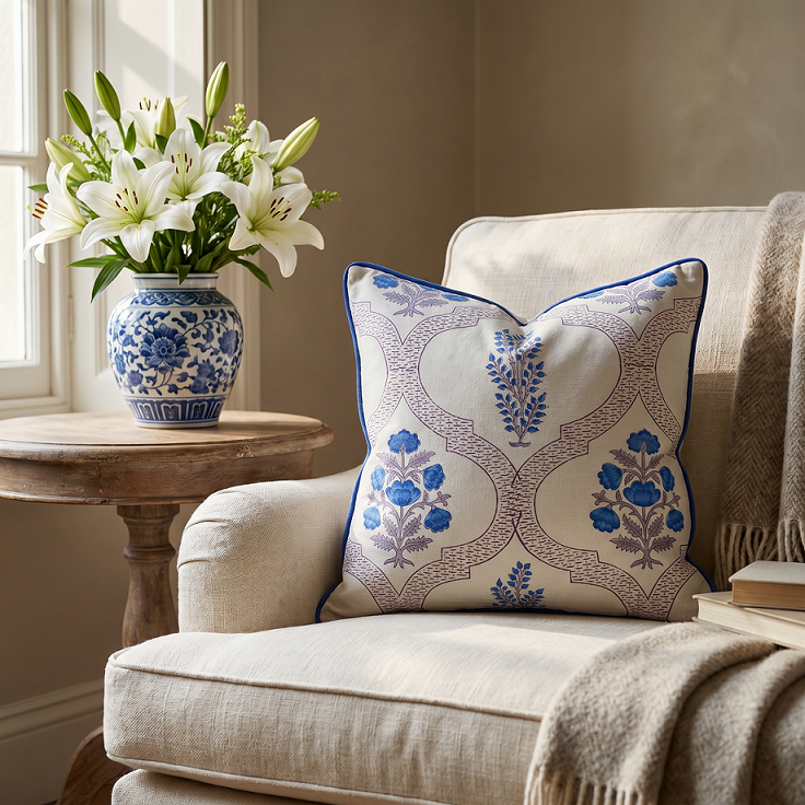 Piping Cushion Cover 50x50 cms Shehnaaz Boota 206961
