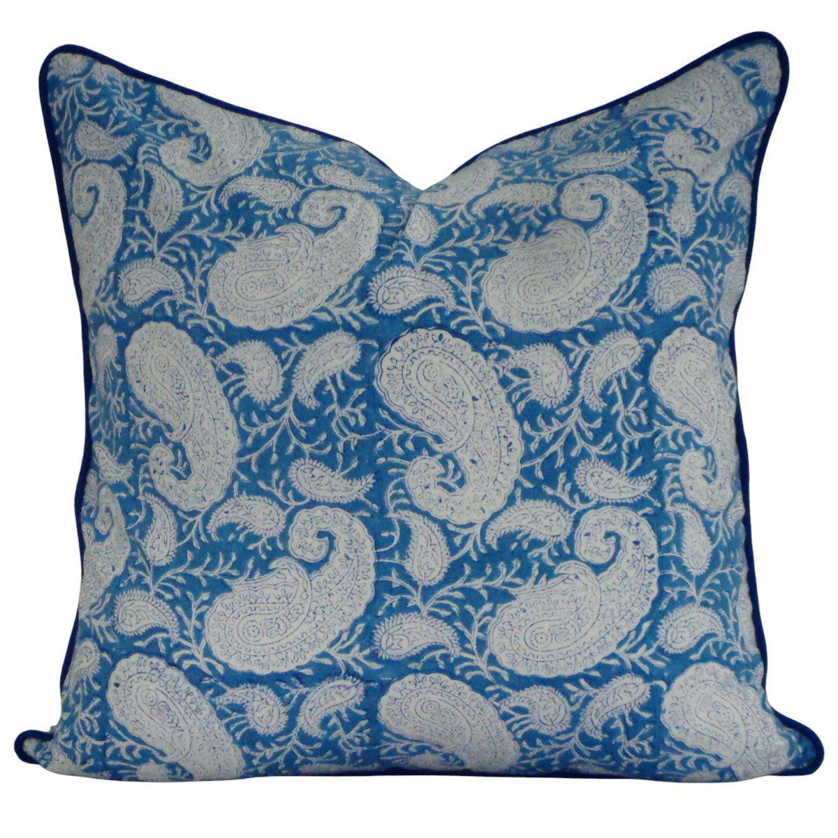 Piping Cushion Cover 50x50 cms  Ambi Blue 202500