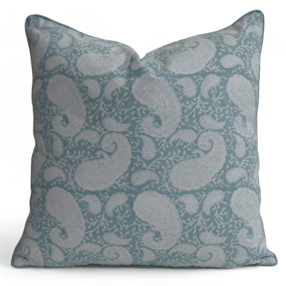 Piping Cushion Cover 50x50 cms Ambi Mineral Blue Gud 201582