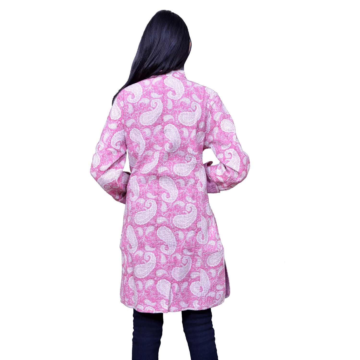Quilted Jacket Size Long Length Ambi Pink Gud 201563