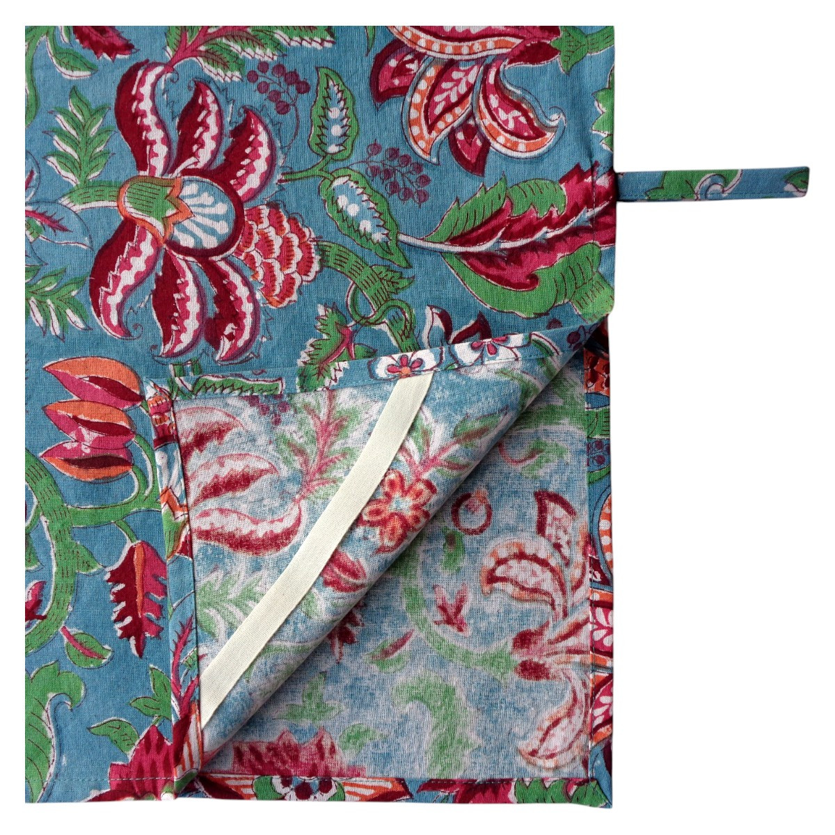 Hand Block Printed Cotton Kitchen Towels 50x70 cms Anarkali Green Gud 106821