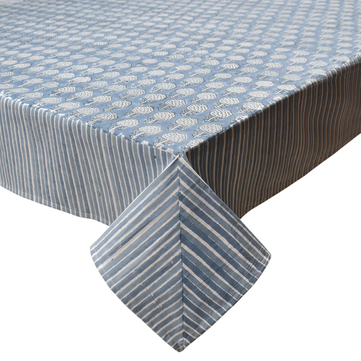 12 Seater Tablecloth  180x340 cms  Artichoke Pearl Blue 251210