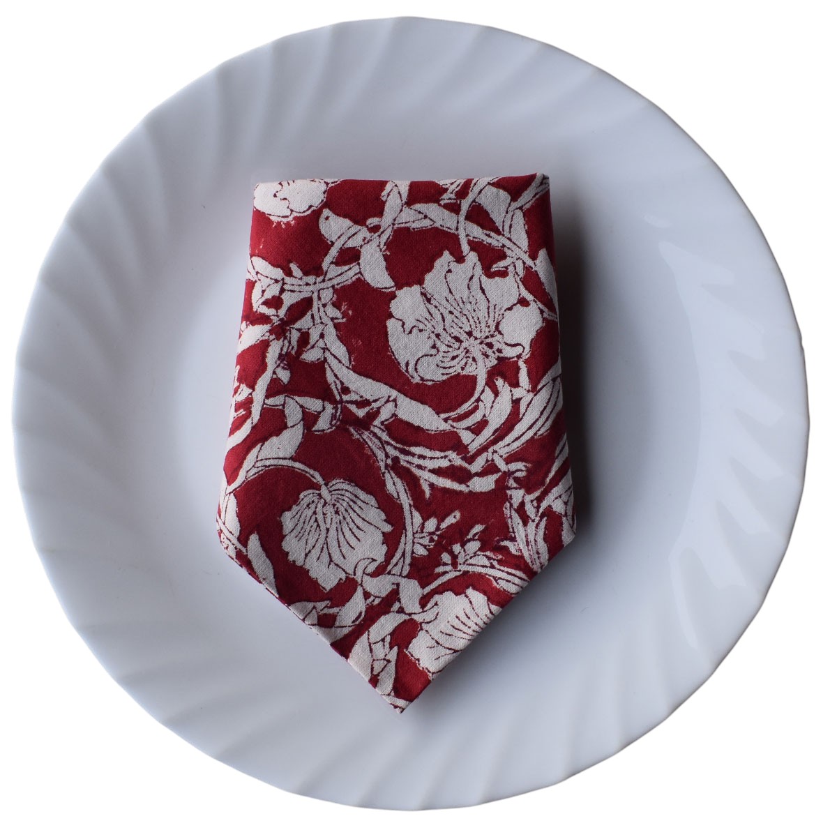 Hand Block Printed Cotton Napkin 45x45 cms Set of 4 Napkins  bauhaus lolipop 502191