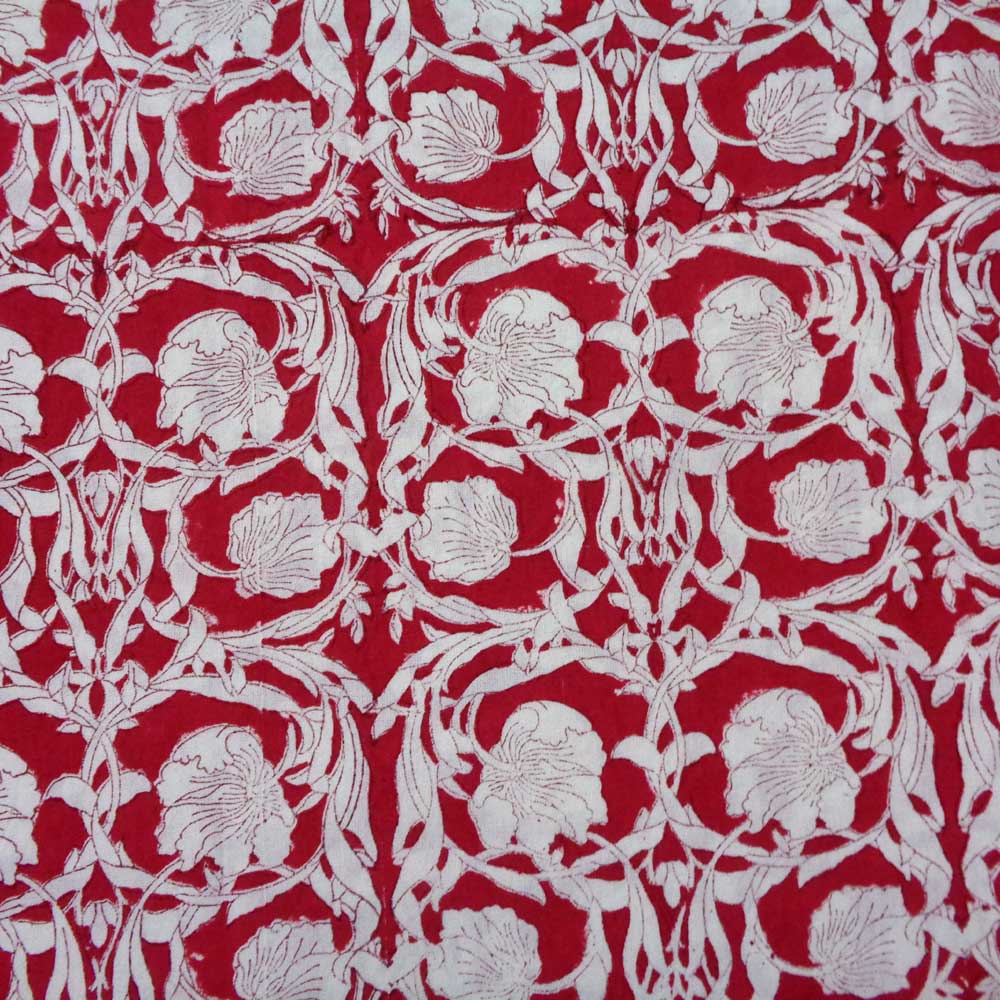 Hand Block Printed Cotton Tablecloth 180x340 cms Bauhaus Lolipop 502191