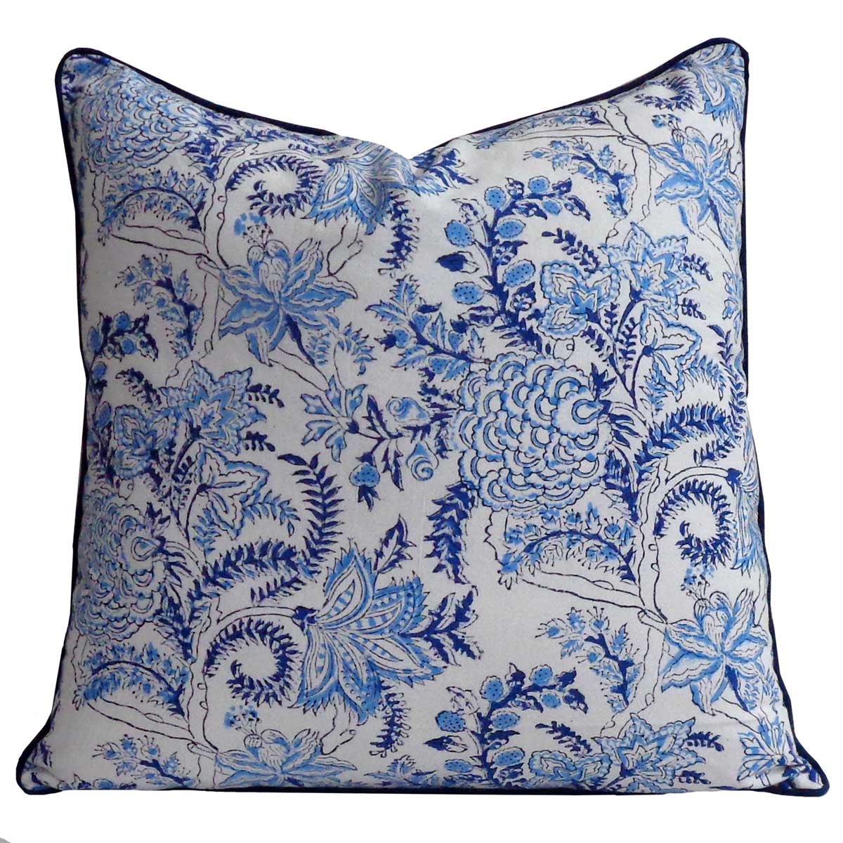 Piping Cushion Cover 50x50 cms Bela Palace Blue 601088