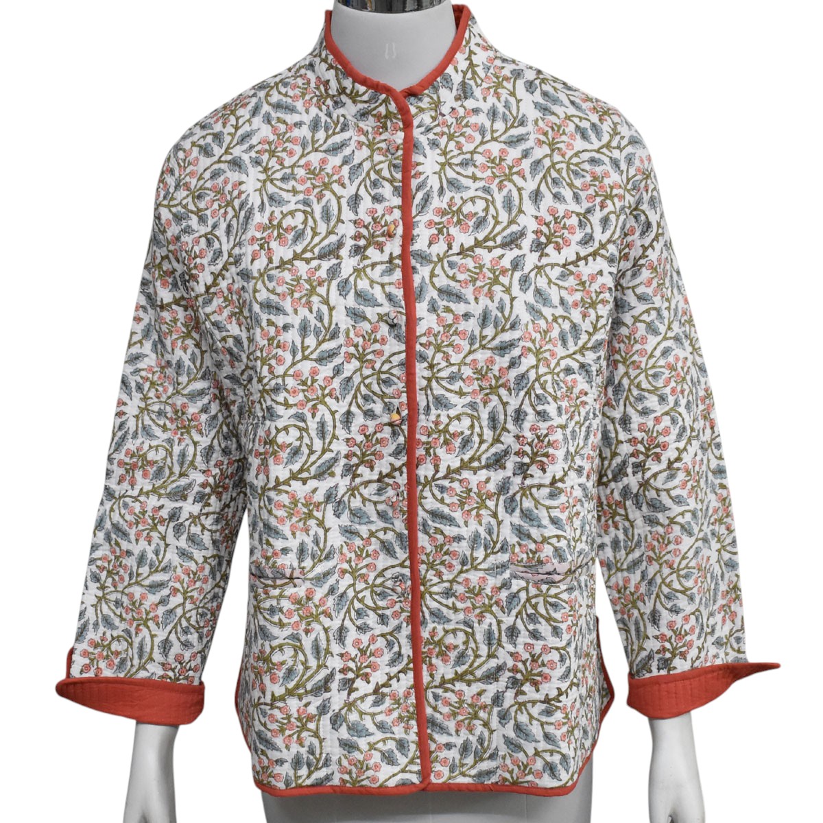 Quilted Jacket Size Short Length Berry Pink 106128