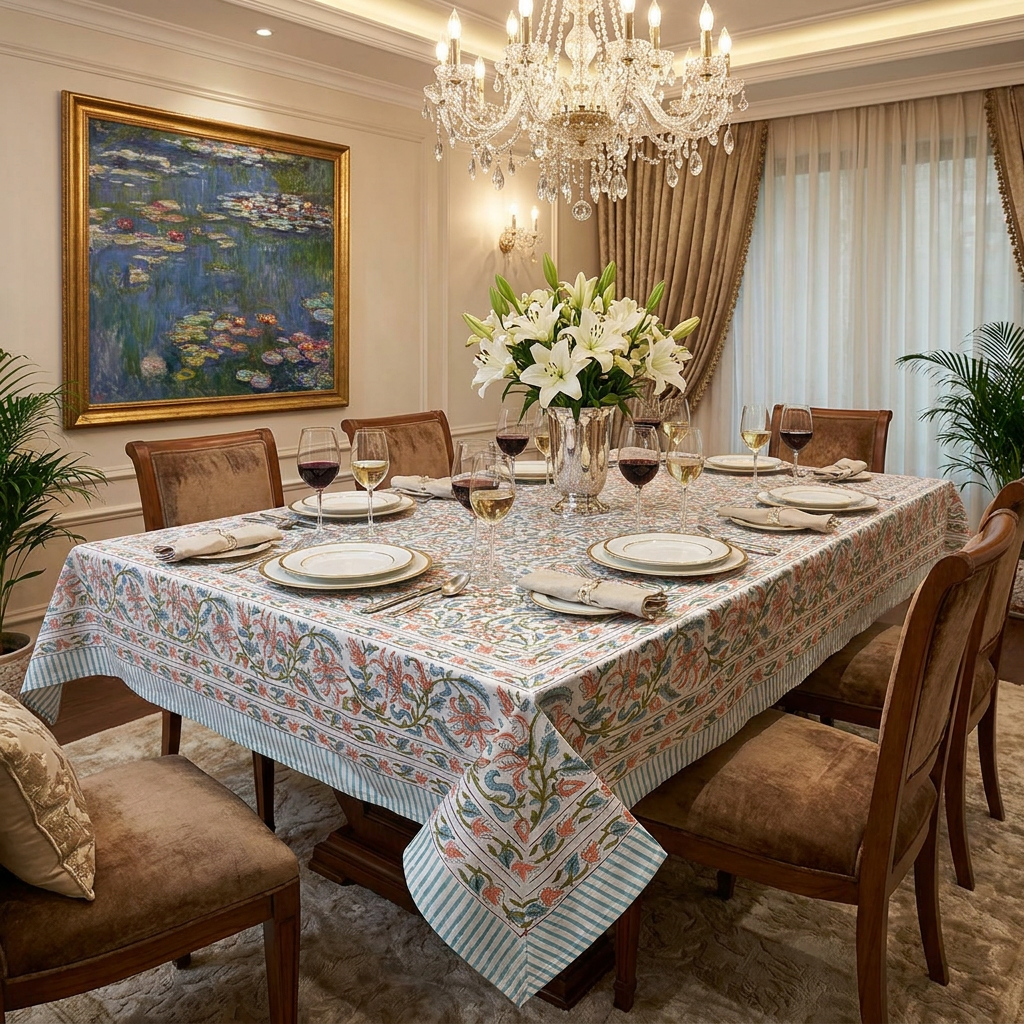 10 seater Tablecloth 180x270 cms Berry Pink 106128