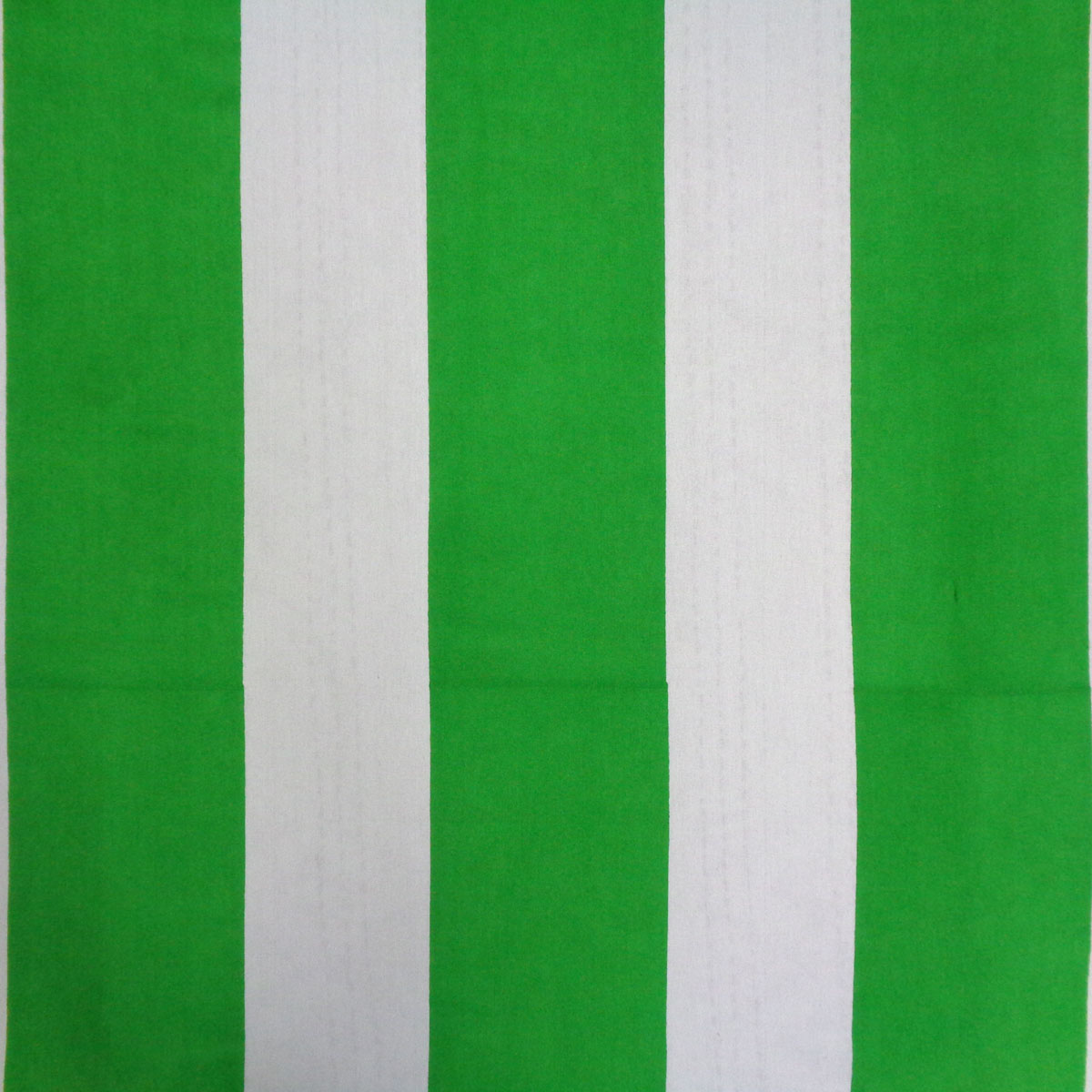 Hand Block Printed Cotton Tablecloth 150x220 cms Big Stripe Green 205492