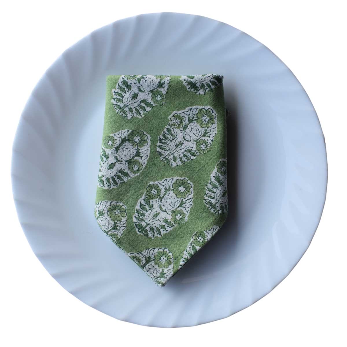 Cotton Napkin 45x45 cms Set of 4 Napkins Boota Celadon Green Gud 100673
