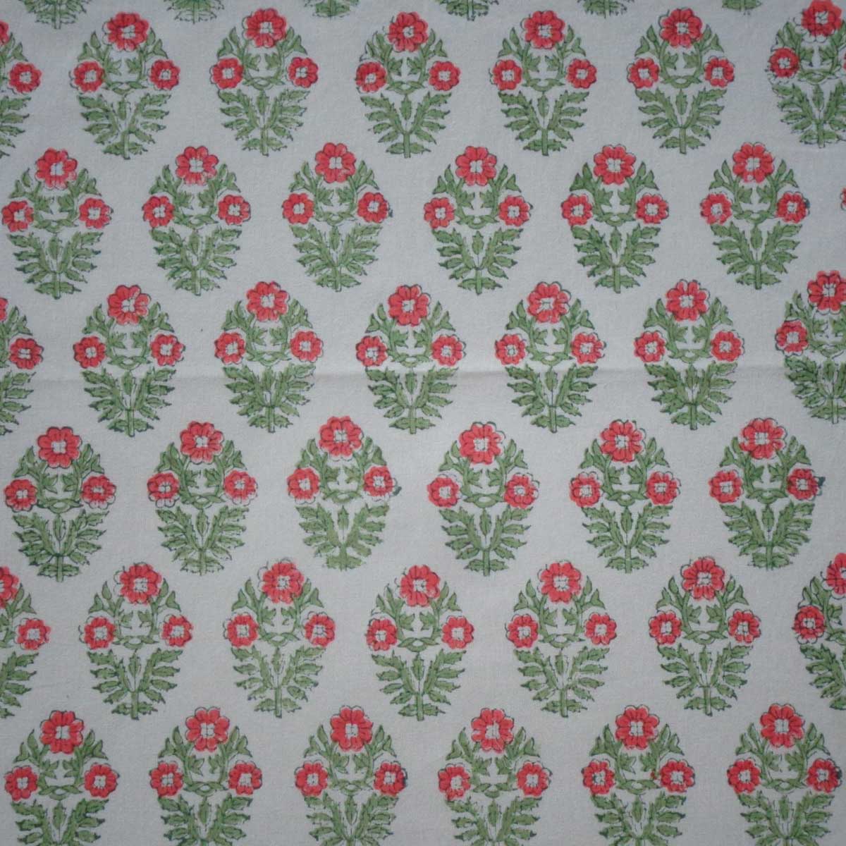 Hand Block Printed Cotton Napkin 45x45 cms Set of 4 Napkins Boota Georgia 202403