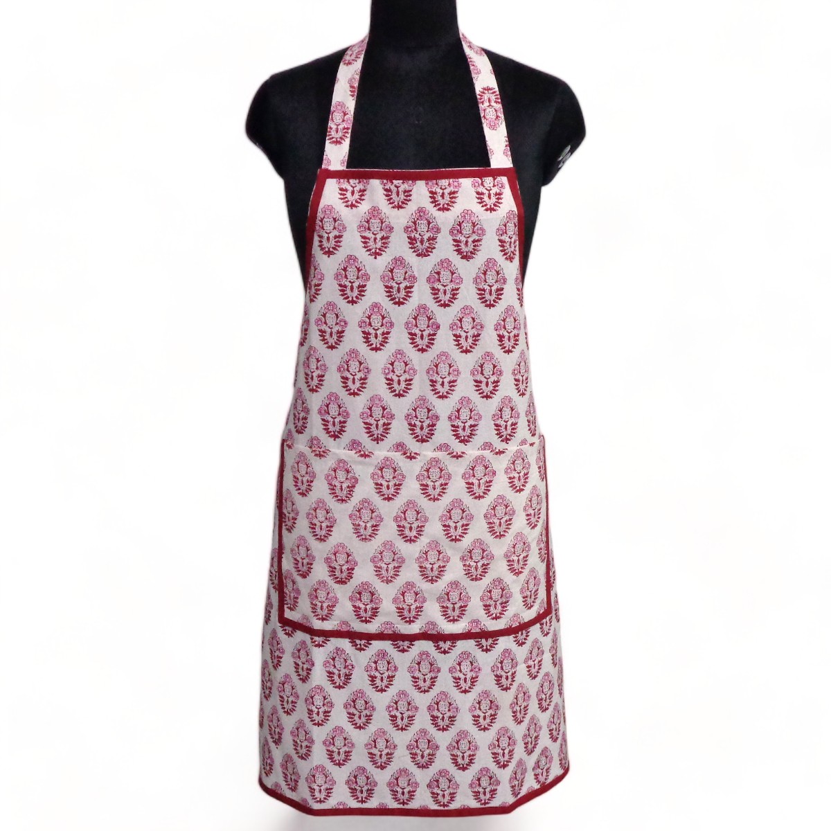 Indian Block-Printed 100 Cotton Apron Boota Lolipop 302334