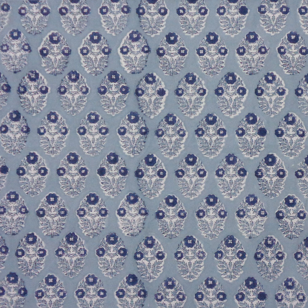Hand Block Printed Cotton Napkin 45x45 cms Set of 4 Napkins Boota Starlight Patti Gud 202505
