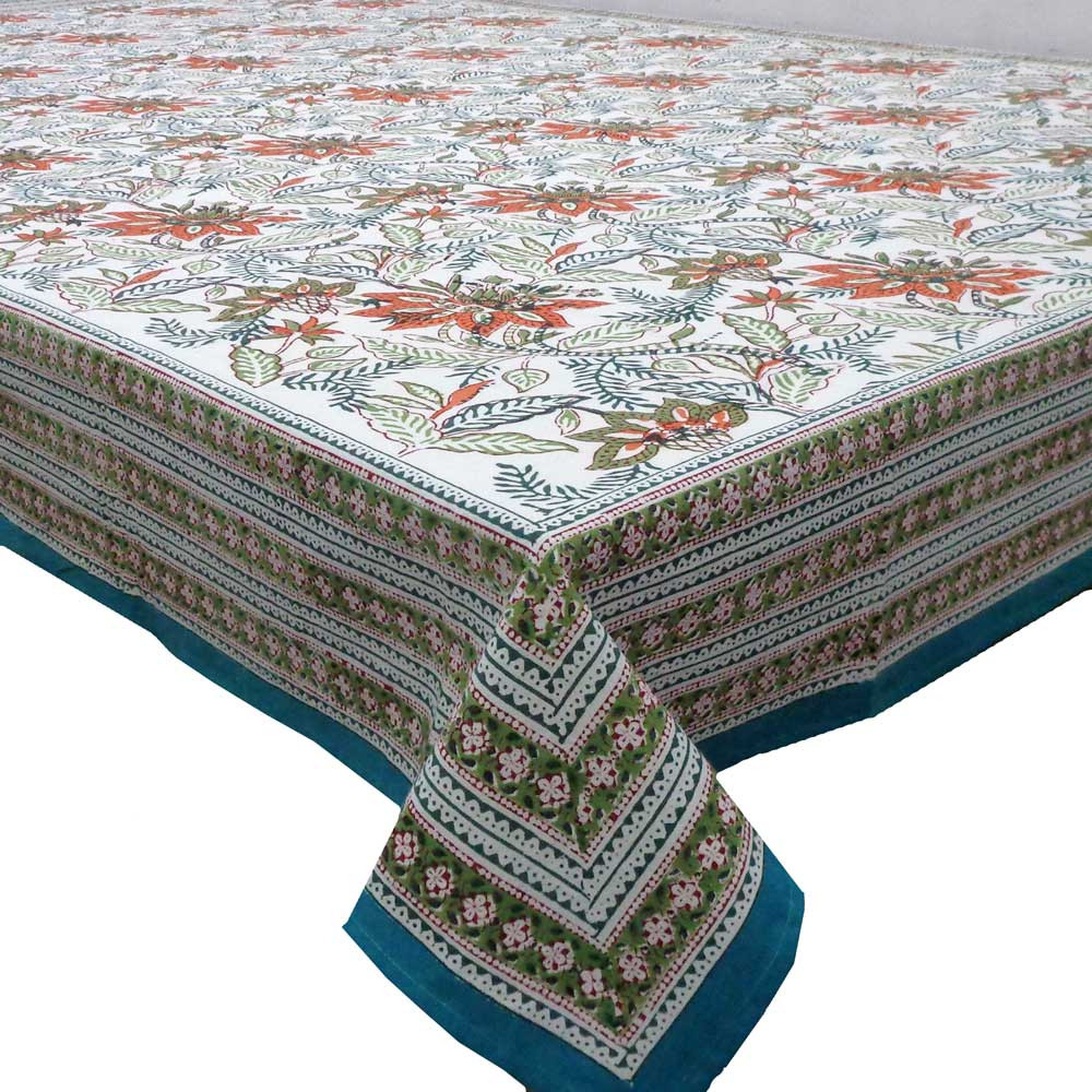 12 Seater Tablecloth 180x340 cms Bossanova Green Open 393938