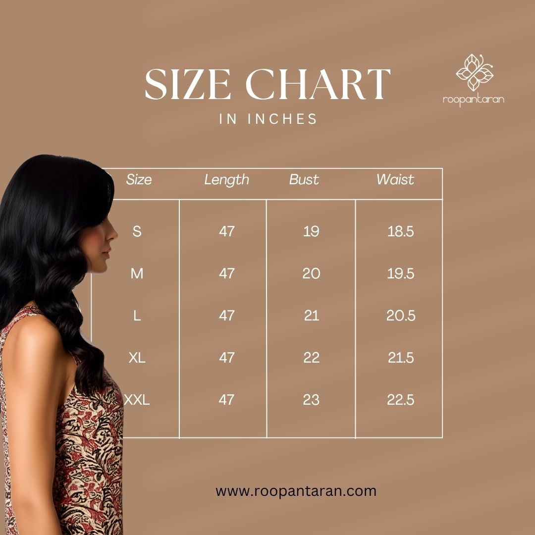 Sleeveless Beige Pink Hand Printed Cotton Dress 100 Cotton Casual Wear