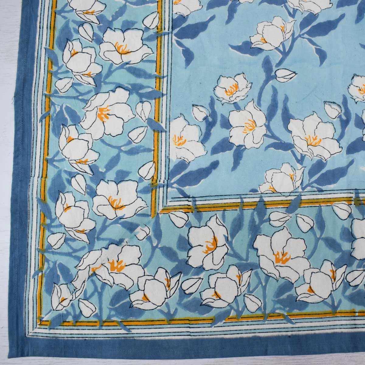 10 Seater Tablecloth 180x270 cms  Camellia Blue Mist 260919