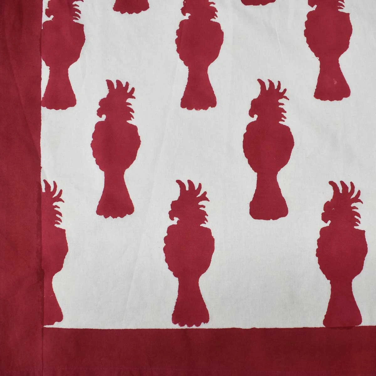 10 Seater Tablecloth 180x270 cms Cockatoo Red 271022