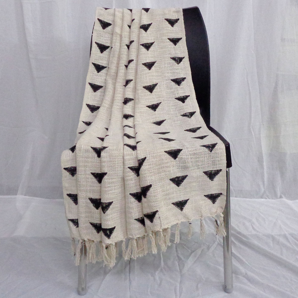 Cotton Throw with Tassel  104305