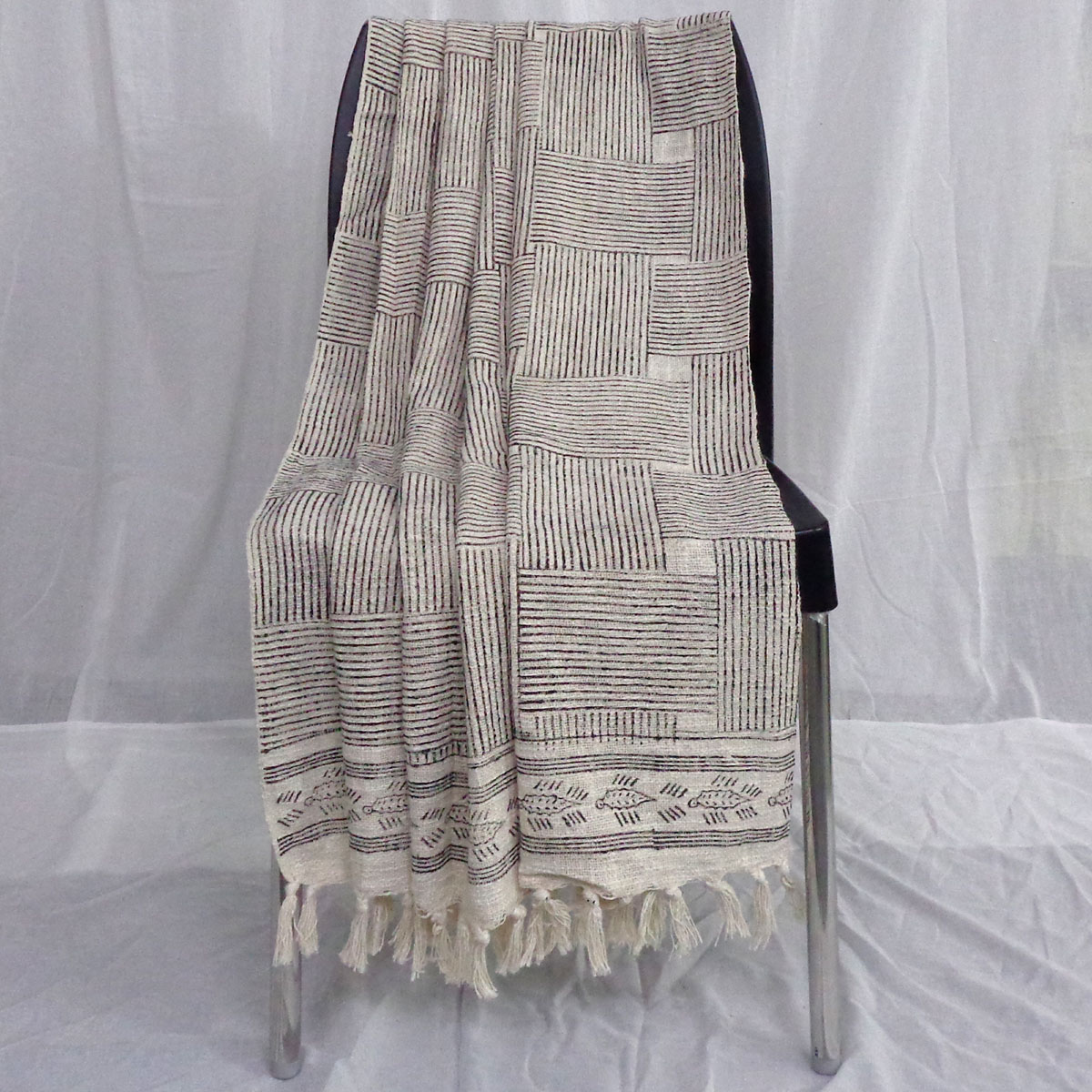 Cotton Throw with Tassel 104312