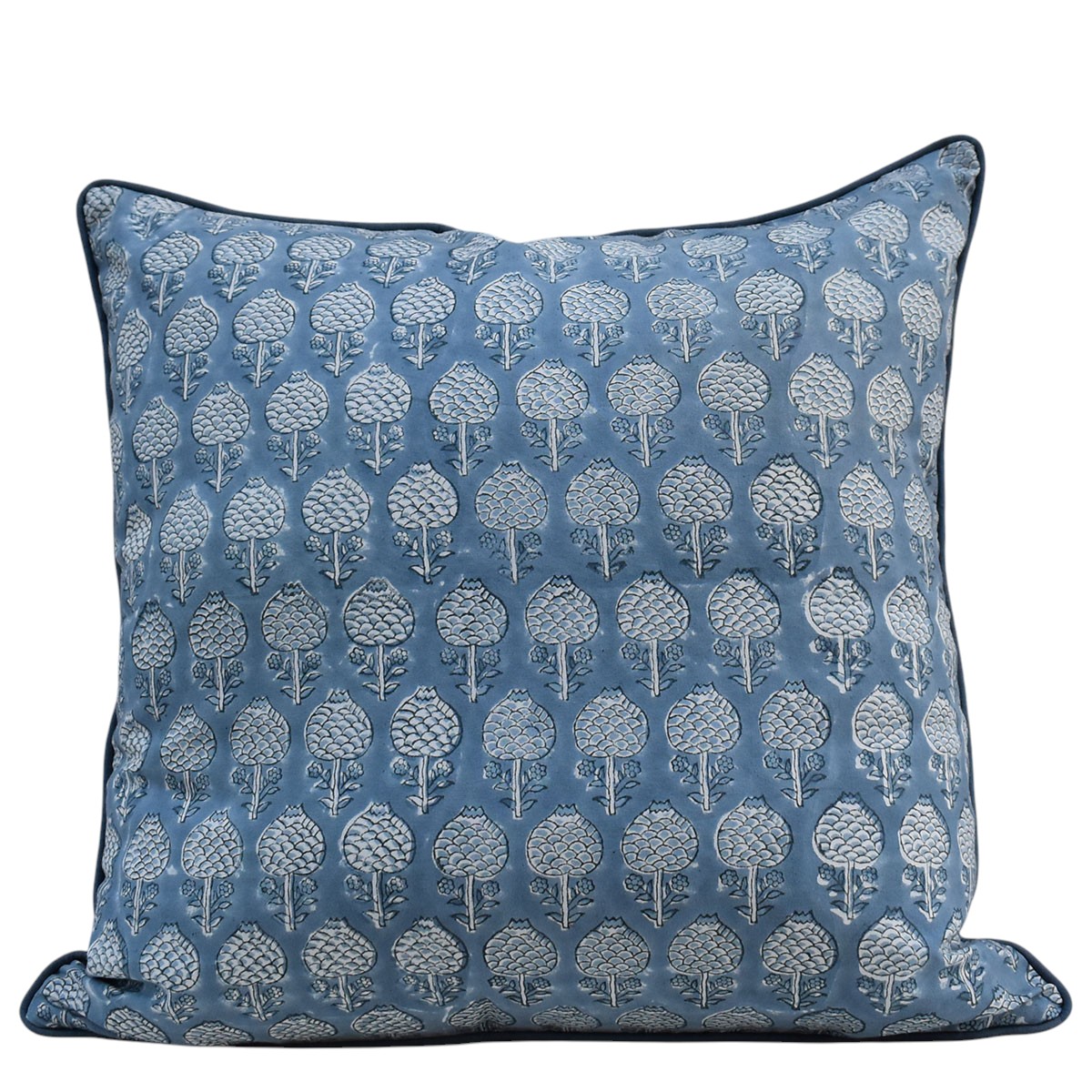 Piping Cushion Cover 50x50 cms Artichoke Pearl Blue 251210