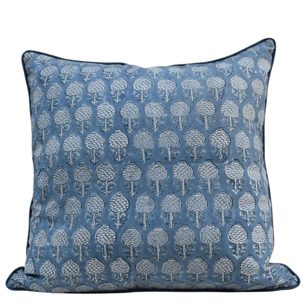 Image of Piping Cushion Cover 50x50 cms |  Artichoke Pearl Blue 251210