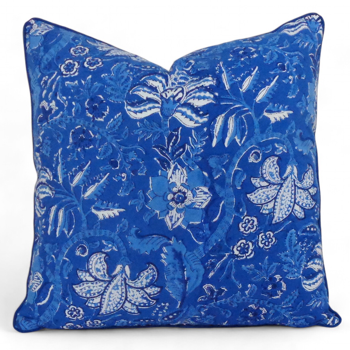 Piping Cushion Cover 50x50 cms Anarkali Blue Gud 106797