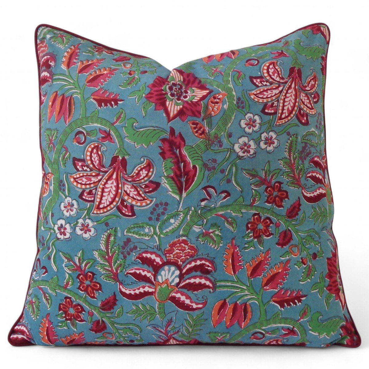 Piping Cushion Cover 50x50 cms Anarkali Green Gud 106821