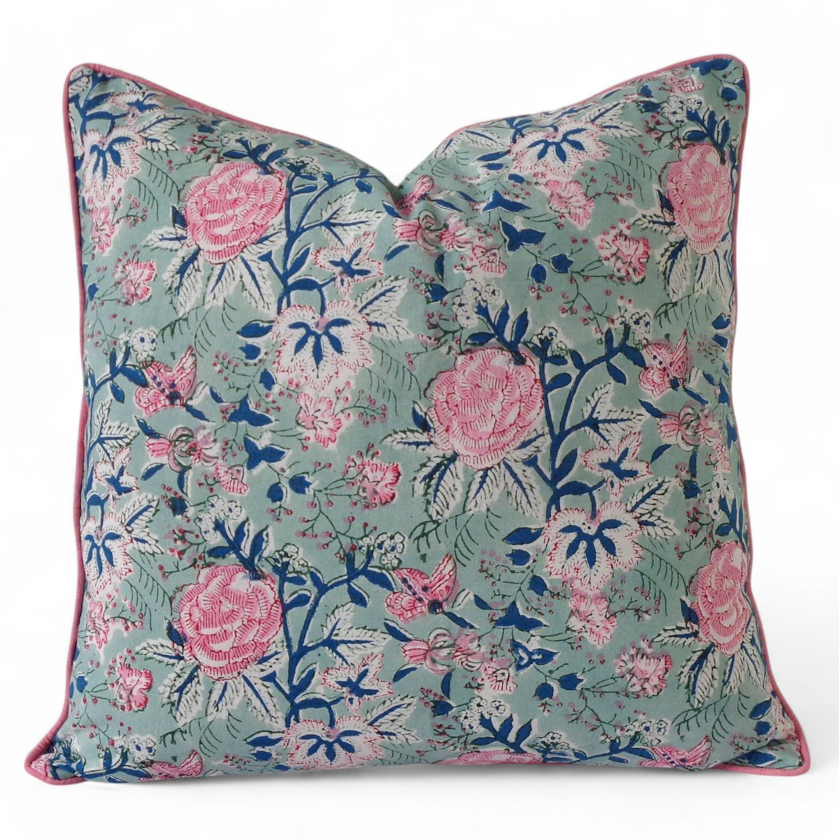 Piping Cushion Cover 50x50 cms Naya Gulab Gud 202808