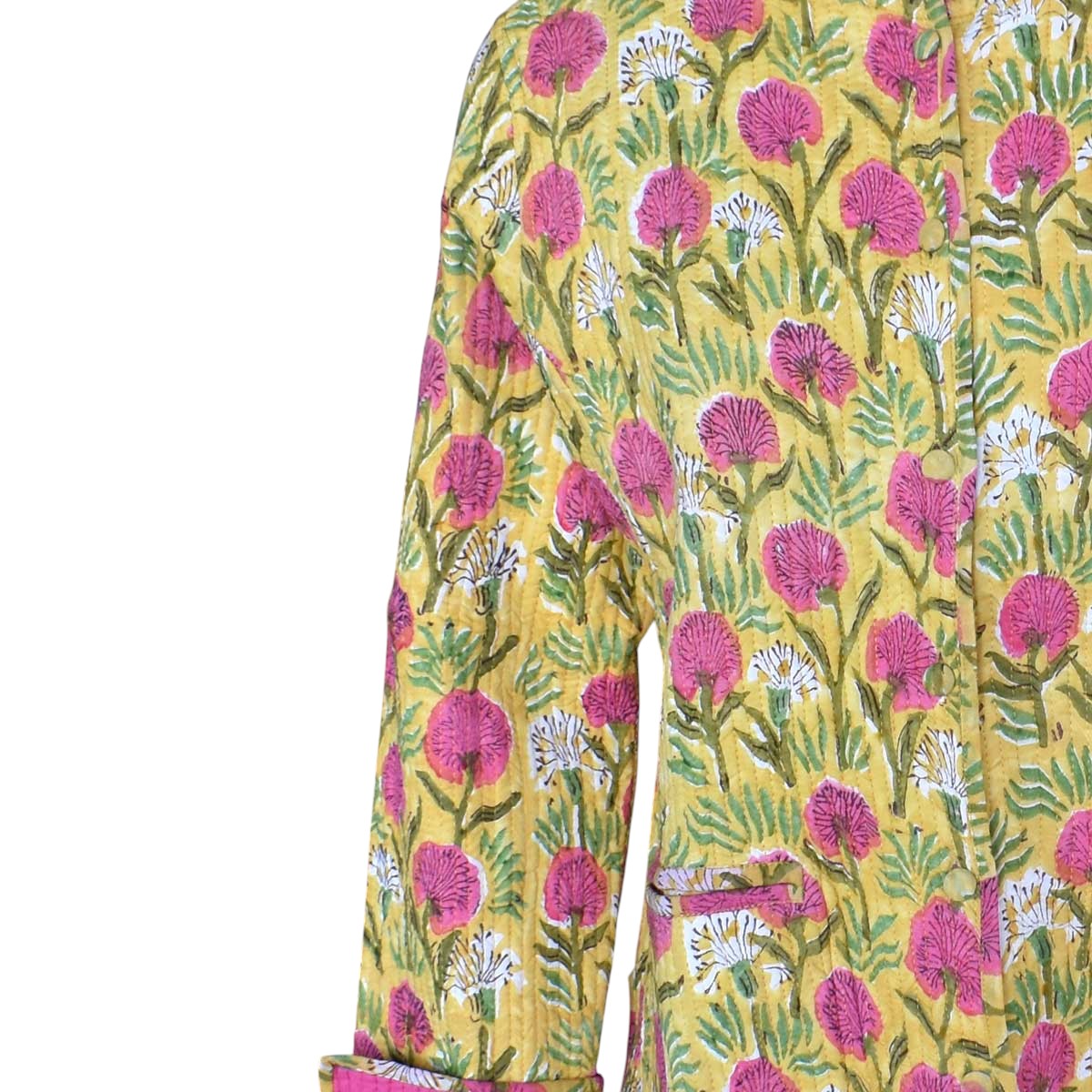 Quilted Jacket Size Short Length Desert Blossom Pink Gud 620632