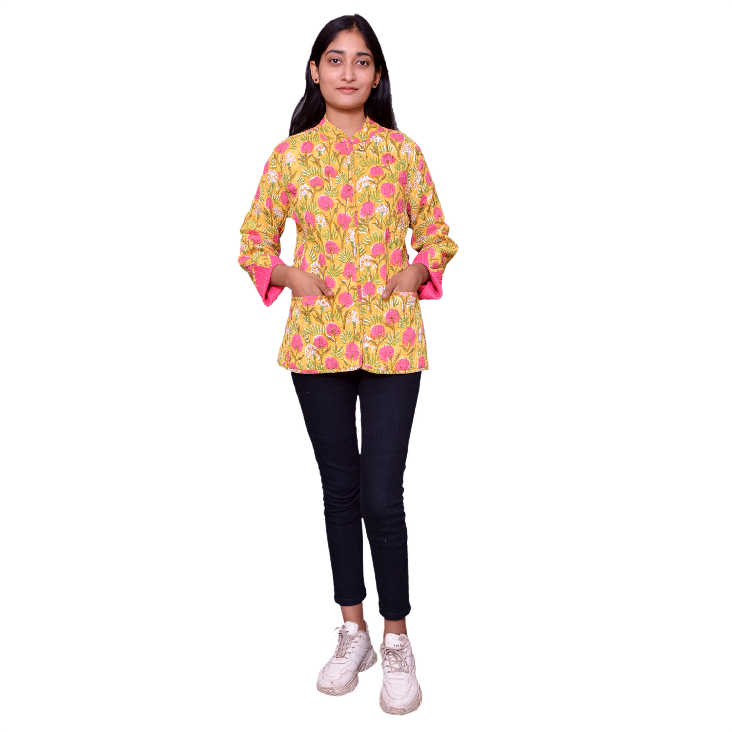 Quilted Jacket Size Short Length Desert Blossom Pink Gud 620632
