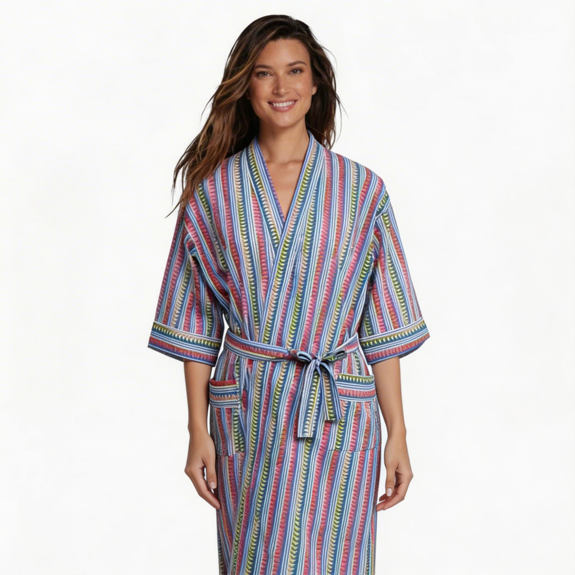 Indian Block-Printed 100 Cotton Kimono Design 103867