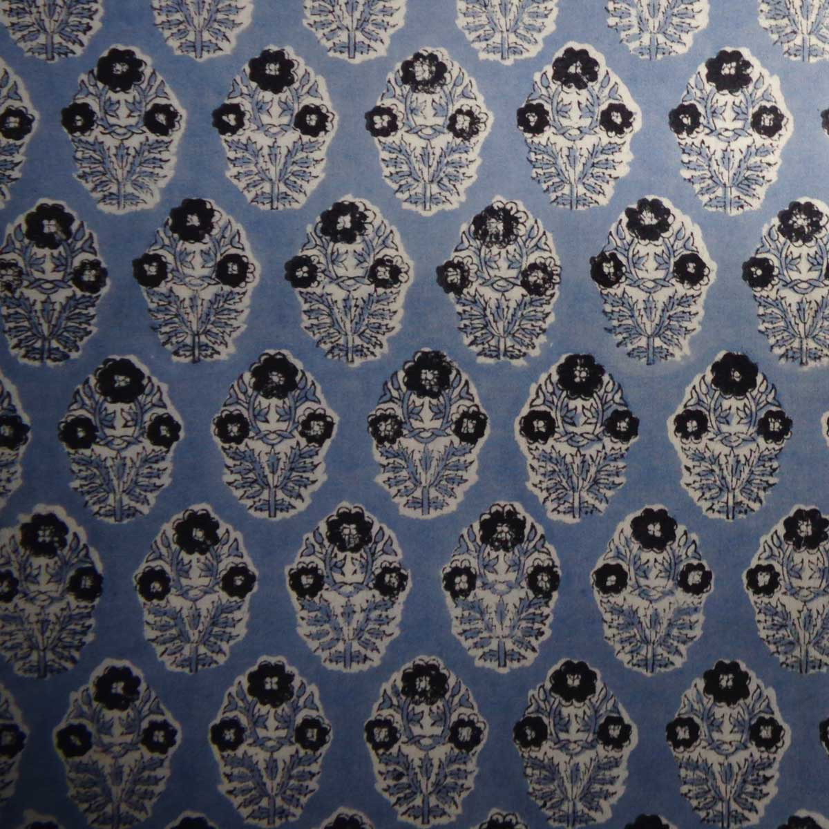 Hand Block Printed Cotton Tablecloth 180x340 cms Boota Starlight Patti Gud 202505