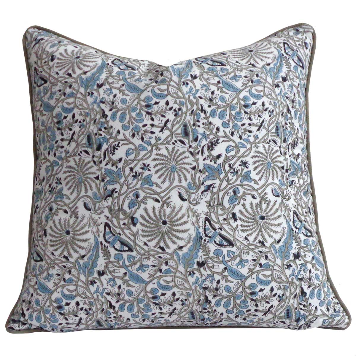 Piping Cushion Cover 50x50 cms Passion Flower 108709
