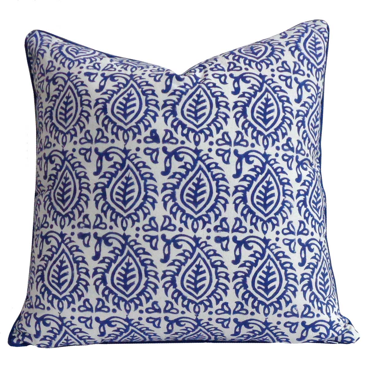 Piping Cushion Cover 50x50 cms Botanical Blue 208106