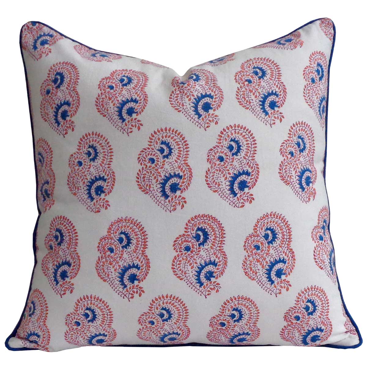 Piping Cushion Cover 50x50 cms Kusum Gulabi Boota 205379