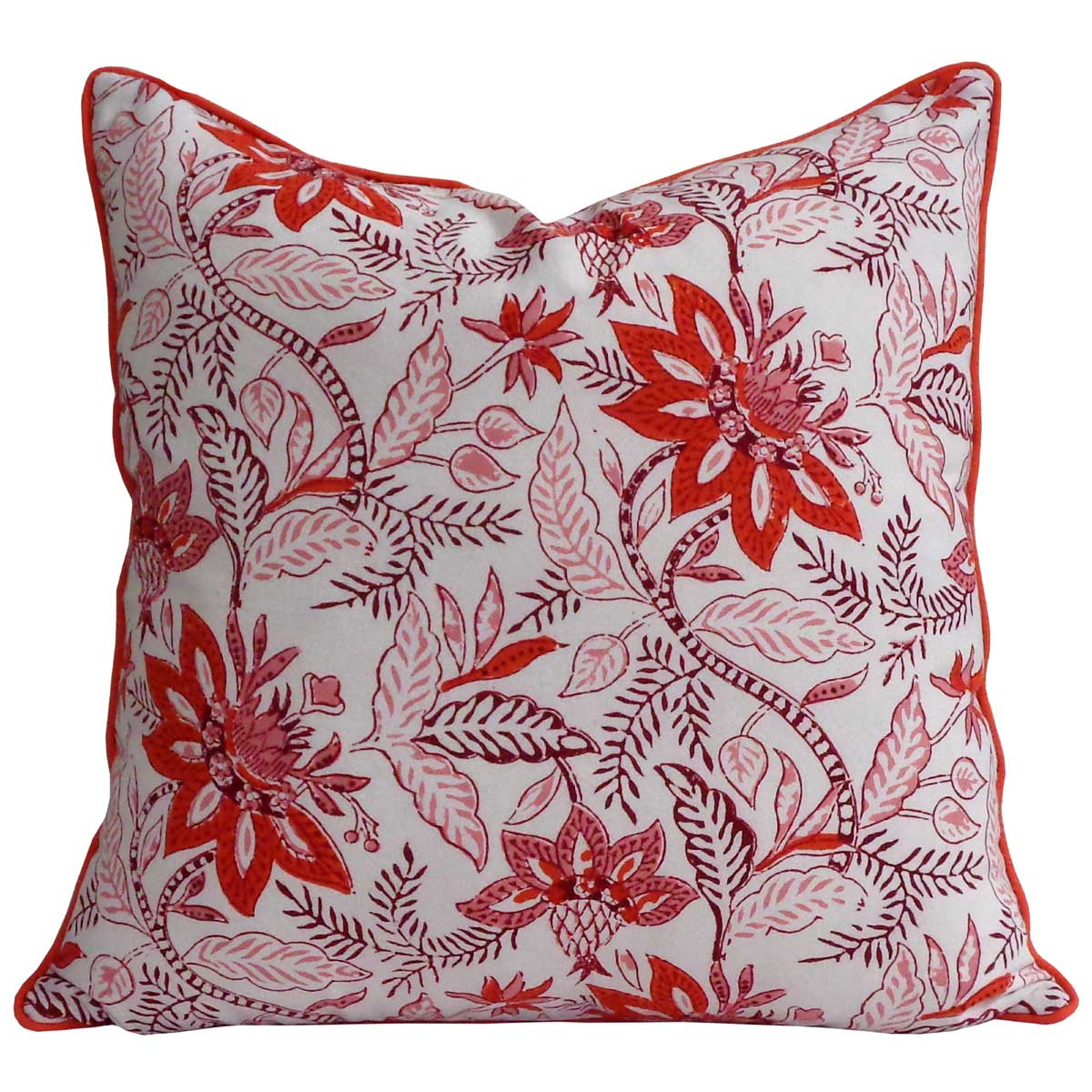Piping Cushion Cover 50x50 cms Bossanova Red Open 103700