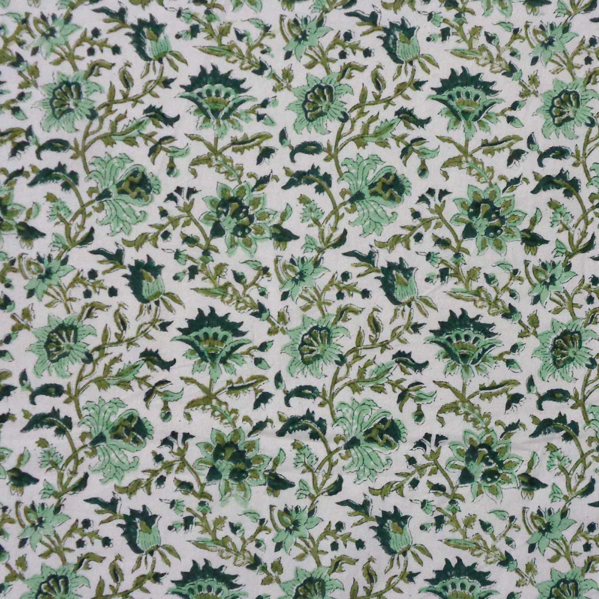 Hand Block Printed Cotton Napkin 45x45 cms Set of 4 Napkins Hari Bagia Jaal 605170