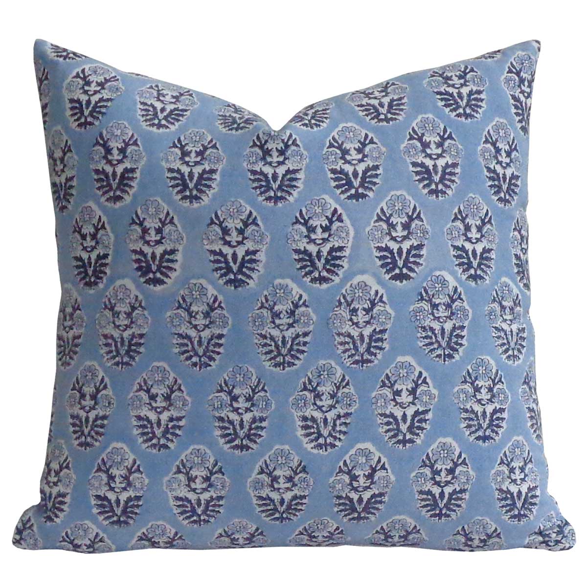 Hand Block Printed Cotton Cushion Cover 40x40 cms Boota Starlight Gud 208645