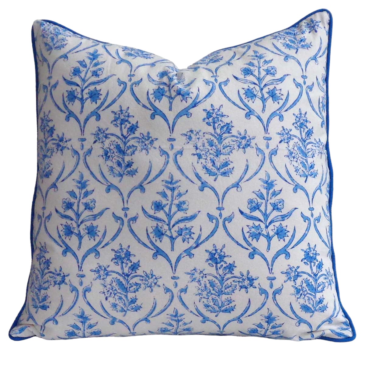 Piping Cushion Cover 50x50 cms  Vine Leaf Alaskan Open 208679