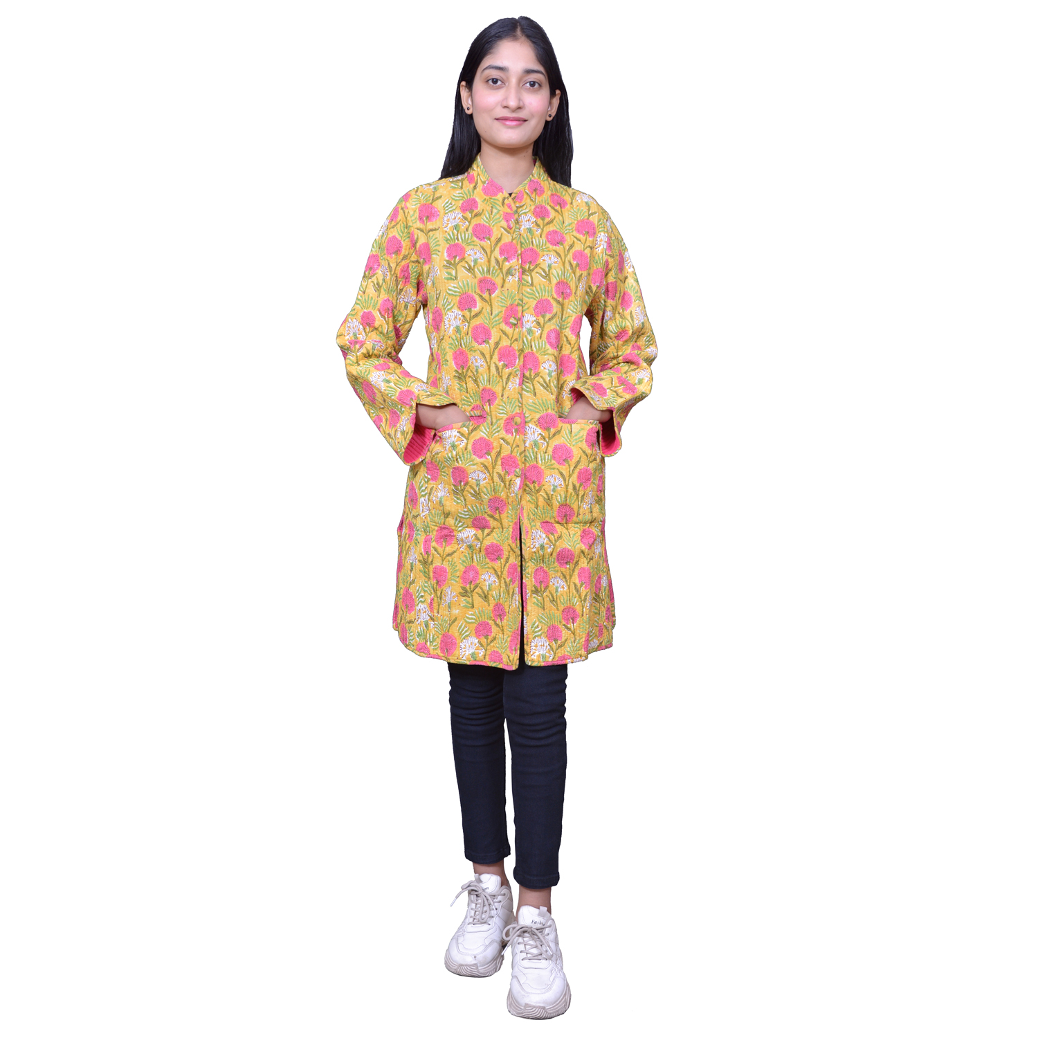 Quilted Jacket Size Long Length Desert Bossom Pink Gud SC5670