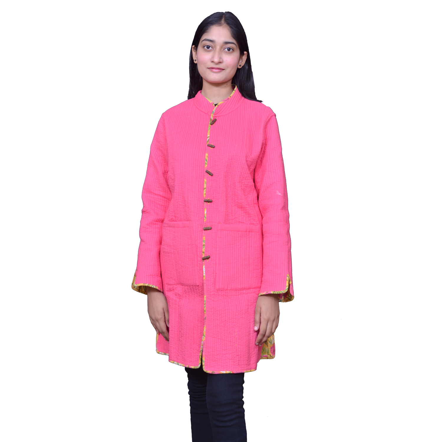 Quilted Jacket Size Long Length Desert Bossom Pink Gud SC5670