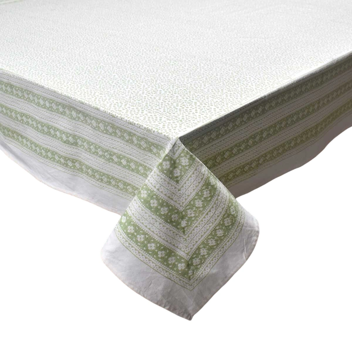 Hand Block Printed Cotton Tablecloth 150x220 cms EKG 262526