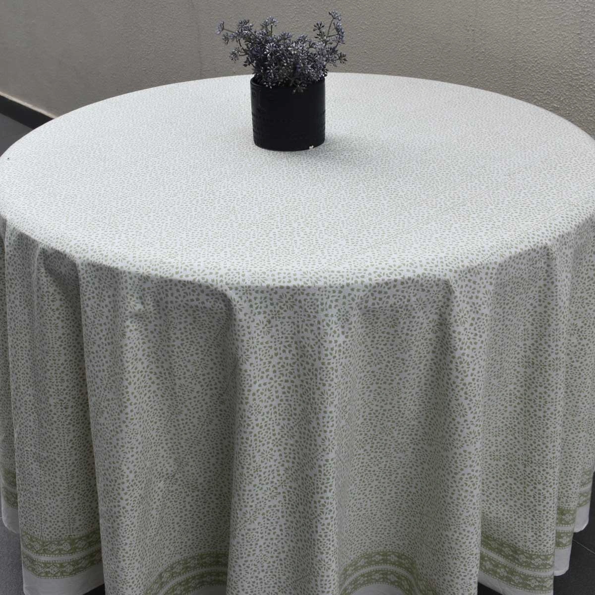 Round 220 cms Cotton French Design Table Cover  EKG 262526