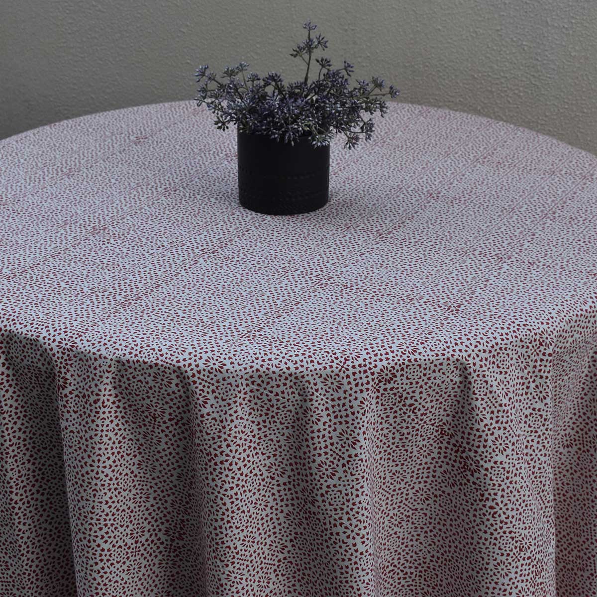 Round 220 cms Cotton French Design Table Cover EKR 17