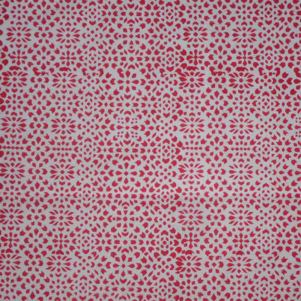 Image of 5 Yard Running Fabric Jaipur Block Printed Cotton 20 Sheeting Fabric | EKR 17