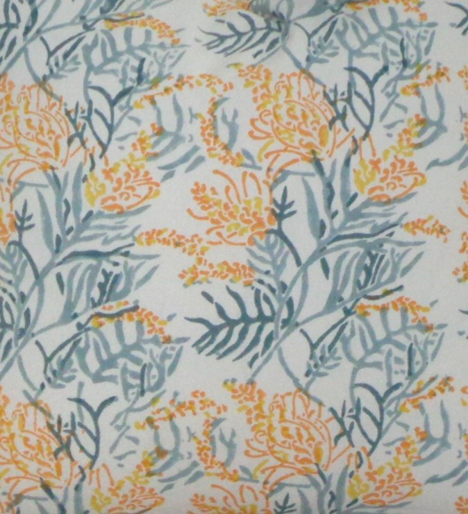 5 Yard Running Fabric Jaipur Block Printed Cotton 20 Sheeting Fabric  Lilas Amber 202507