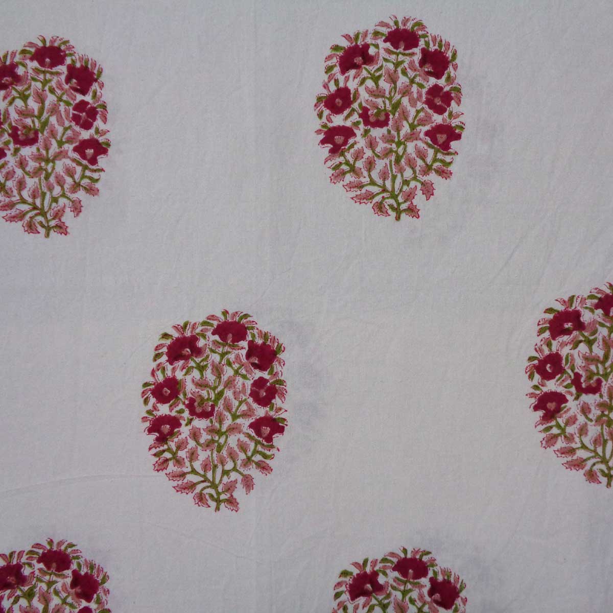 Square Tablecloth in Cotton Hand Block Printed Cotton Tablecloth 150x150 cms Genda Boota 105889
